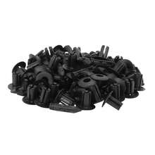 150x Plastic Rivet Bike Fairing Trim Panel Fastener Clips 6mm For Black - Multicolor - View 2
