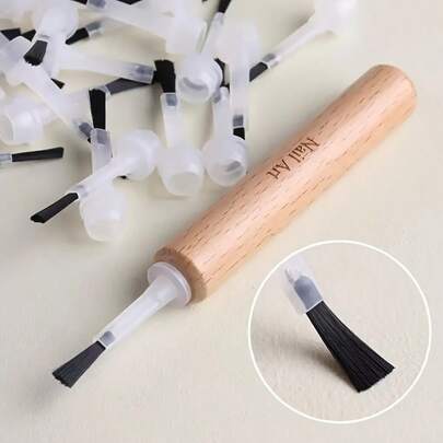 Bộ cọ thay thế sơn móng tay gel 2 trong 1, có tay cầm tháo rời, thích hợp cho nghệ thuật vẽ móng, phù hợp với các tiệm nail chuyên nghiệp, kèm theo nhiều đầu cọ sơn móng tay đa năng.