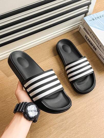 Dép lê đế dày dáng casual dành cho nam - Dép xỏ ngón thời trang thích hợp mang trong nhà/ngoài trời, thể thao & đi biển, cỡ lớn 39-47.