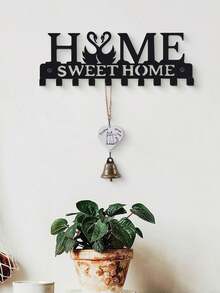 1 pieza Soporte de pared para llaves del hogar, organizador de entrada con ganchos, regalo de Ramadán, almacenamiento de llaves de entrada, gancho decorativo romántico, regalo romántico del Día de San Valentín, decoración del hogar, decoración del Día de la Madre, decoración de Pascua - Multicolor - Ver 5
