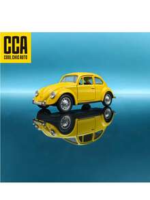Volkswagen 1:36 大众甲壳虫合金压铸汽车模型，滑动顺畅，车门可开启，经典复刻版，配有亚克力防尘罩和底座，收藏展示佳品，节日礼物，汽车爱好者必备 - 彩色 - 查看 12