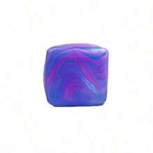 1pc New Nee Doh Marble Texture Ice Cube Mochi Stress Relief Toy - Perfect Gift - Birthday Gift - Holiday Gift - Christmas Gift - 紫色 - 查看 4