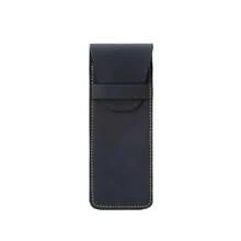 Estuche para bolígrafos de cuero PU esmerilado vintage, funda protectora de alta gama para bolígrafos de tinta, estuche de gran capacidad para dos bolígrafos. - borgoña - Ver 8