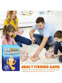 (1 件) 恶作剧纸牌游戏，Go Fish Life 的小羞辱游戏，互动趣味家庭游戏和全新恶作剧礼物 - 藍 - 查看 11