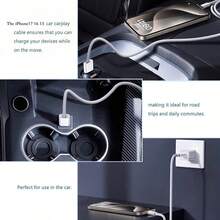 这款 USB-C 转 USB-C 数据线支持 18W 至 60W 快充，适用于各种配备 Type-C 接口的智能手机和蓝牙耳机。它还支持 480Mbps 高速数据传输。兼容 17 和 16。 - 白色 - 查看 5