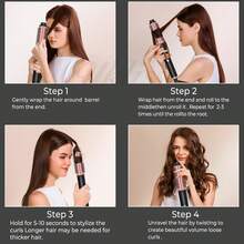 UKLISS HAIR It 捲髮熱梳 32mm 捲髮梳，豐盈髮根捲髮與鬆散捲髮，離子直髮梳，全新升級複合刷毛，負離子功能，9 段溫度調節，護髮不傷髮，適用於美髮沙龍、居家與旅行，快速加熱熱梳，畢業、生日、節日、夏季、秋季、Y2K、時尚、女性、彩妝、化妝品、派對、海灘、旅行 - 查看 4
