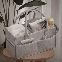 Túi đựng đồ cho mẹ bằng vải nỉ, túi đựng tã đa năng bằng vải nỉ dùng để đựng tã và đồ dùng cho bé. - Nhiều màu - Xem 5