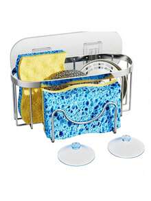 不锈钢沥水架，水槽收纳挂篮，厨房储物架 - 彩色 - 查看 12