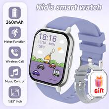 1.83-Inch Large Screen Smart Watch For Kids And Teenagers, Supports Call And Message Notifications, Sports Modes, QR Code Pairing, Weather Push, Customizable Widgets, Essential For Children's Daily Life - Multicolor - View 1