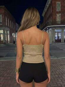 Áo dệt kim tối giản, thanh lịch, gợi cảm phong cách Mori Girl dành cho nữ, thích hợp cho mùa Xuân/Hè. - màu nâu - Xem 7