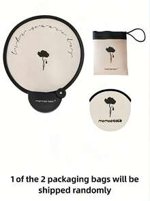 Abanico plegable de nailon personalizable, abanico de papel elegante personalizado, abanico plegable portátil de mano con bolsa de almacenamiento - Abanico manual compacto para enfriar, patrón floral elegante, abanico plegable multifuncional - Abanico plegable/abanico reflectante 2 en 1, abanico reflectante esencial de verano, adecuado para verano, viajes, playa y fiestas - Ligero para verano, actividades al aire libre y uso de ventilador eléctrico - Multicolor - Ver 2