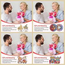 10pcs Diamond Painting Coasters, Cartoon Character, Mask, Sun Pattern, Wooden Material, Colorful Printed Coasters, Suitable For Home Decor, Outdoor Gazebo, Camping, Tea Table Anti-Slip Coasters - Multicolor - View 6