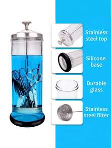 Máy tiệt trùng cỡ lớn 35oz/1035ml, thích hợp cho dụng cụ làm móng, đồ dùng tiệm cắt tóc và phụ kiện spa, có khay lọc tháo rời, máy tiệt trùng chuyên nghiệp dành cho kỹ thuật viên làm móng, thợ cắt tóc và chủ spa, món quà tuyệt vời cho Ngày Valentine và Ngày của Mẹ. - Trong sáng - Xem 10