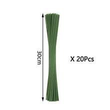 20 cái/50 cái/100 cái Dây sắt uốn hoa thủ công màu xanh lá cây, thanh sắt mềm dùng để đỡ cây leo, giá đỡ giàn leo sân vườn có thể điều chỉnh, giá đỡ uốn và tạo hình cây, dây sắt uốn hoa đa năng phù hợp với thân hoa giả, siêu chắc chắn và dễ uốn thành nhiều hình dạng khác nhau, phụ kiện trang trí bó hoa DIY, dụng cụ làm vườn cho Ngày Valentine, Năm mới, Đám cưới, Trang trí Giáng sinh. - màu xanh lá - Xem 9
