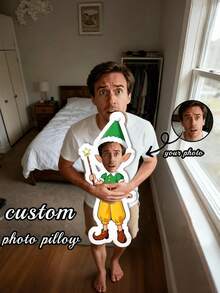 Gối trang trí in ảnh theo yêu cầu - In khuôn mặt của bạn lên chiếc gối xấu xí, gối hai mặt cá nhân hóa cho ghế sofa, giường, xe hơi, dịp sinh nhật, tốt nghiệp, họp mặt bạn bè, Ngày của Cha, Ngày của Mẹ, Halloween, Giáng sinh, Ngày Valentine, Ngày Tưởng niệm, Lễ Tạ ơn, Lễ Phục sinh, Ngày Cá tháng Tư, Lễ hội hóa trang, Ngày tựu trường, Ngày Quốc khánh. - Ngôi sao - Xem 5