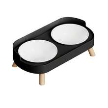 New Stainless Steel Elevated Double Bowl For Cats And Dogs, Integrated Food And Water Bowls On High Stand, Designed For Small Pets, Raised Design Protects Neck, Fashionable Pet Feeder - Multicolor - View 15
