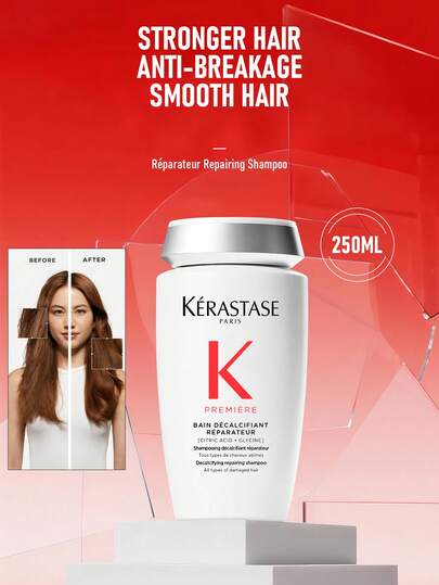 Kérastase 卡诗赋活修护洗发露，250毫升/8.45盎司 | 深层清洁洗发露，专为脆弱受损发质设计 | 有效去除堆积物、杂质和硬水矿物质，从发根到发梢恢复秀发自然健康