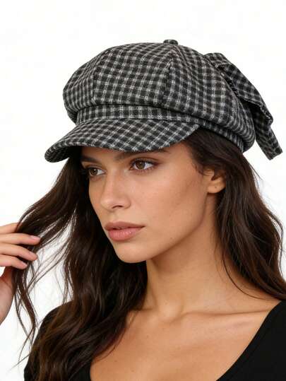 1 chiếc mũ beret thời trang mới, đa năng, thanh lịch, thoải mái, thích hợp cho du lịch, đi biển, dự tiệc và mặc hàng ngày.