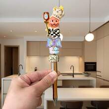 1 chiếc bút bi hạt xoay hình ngôi sao hoạt hình, bút bi hạt thủ công DIY công nghiệp nặng, đồ dùng văn phòng phẩm, thích hợp cho trường học, phần thưởng trong lớp học, quà tặng ngày lễ và bút quà tặng chất lượng cao. - Nhiều màu - Xem 9