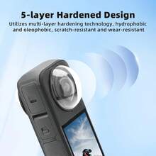 适用于 Insta360 X4 的镜头保护罩,塑料材质,完美适用于户外运动、假日旅行和节日聚会,采用优质光学 PC 材料,相机镜头配件 | 镜头保护 | 安装便捷 | 便携轻巧 | X4 用户的理想礼物 - 查看 3