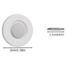 10 Pcs  Magnetic Invisible Suction Cup Remote Control Holder Set, Suitable For Various Household Appliances, Plug Storage, Traceless Nail-Free Wall Decoration, Easy-To-Install Practical Hooks, Cable Management, And Equipment Remote Control Storage - View 5