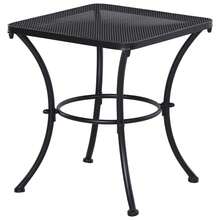 Side Table, Black Garden Table, 45 X 45 X 50 Cm, Metal Balcony Table, Coffee Table For Patio And Garden - Black - View 9