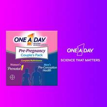 ONE A DAY Men's & Women's Pre-Pregnancy Multivitamin Softgel Including Vitamins A, Vitamin C, Vitamin D, B6, B12, Folic Acid & More, 30+30 Count, Supplement For Before, During, And Postnatal - 60 cái (Gói 1) - Xem 6