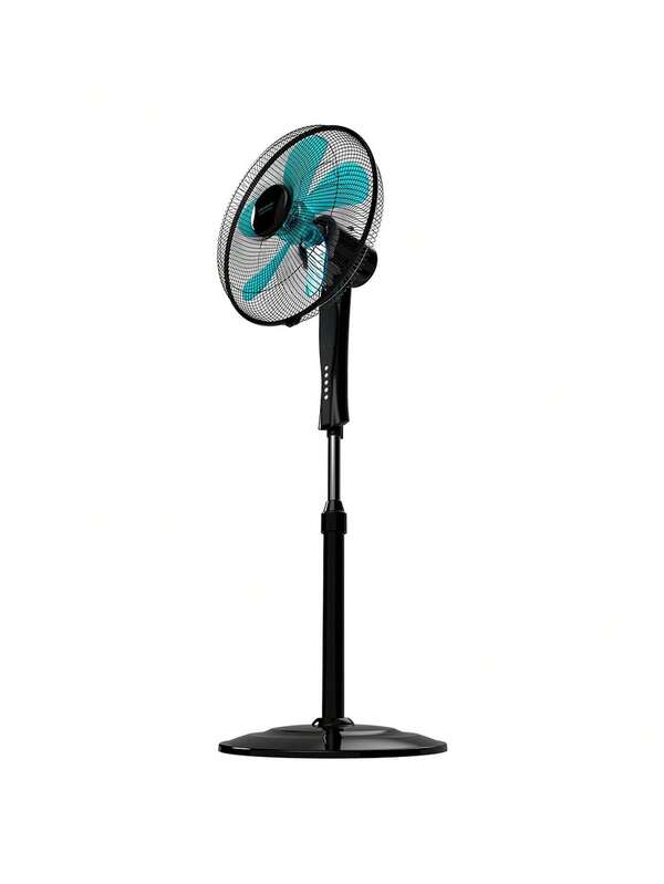Cecotec Ventilador de Pie EnergySilence 530 Power Connected Negro: 50W, Motor de Cobre, 5 Aspas de 40cm, Control Remoto y Temporizador 7,5h, 3 Velocidades y Modos (Normal, Nature, Sleep), Oscilación Automática, Altura Ajustable 110-130cm, Silencioso con Tecnología EnergySilence para Máximo Confort.