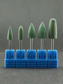 klimonla 5件套硅胶美甲钻头，美甲抛光打磨头，卸甲工具 - 彩色 - 查看 6