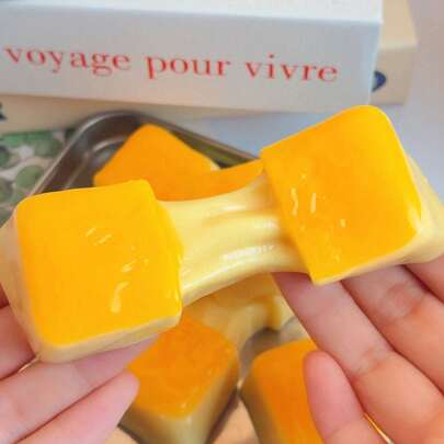 1 món đồ chơi mềm dẻo hình mochi, kiểu tráng miệng, kết cấu thạch và kem mềm mại, món quà giải trí thú vị, thích hợp sử dụng trong văn phòng, đồ chơi giảm căng thẳng, vật trang trí dễ thương.