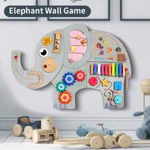 Children's Wooden Corridor Wall Decor, Educational Toys For Preschool Wall Decoration, Puzzle Games - Multicolor - View 1