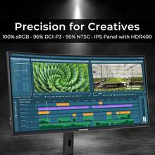 DECO 40 Curved IPS Monitor, 5120x2160, 120Hz, R2500, Type-C 65W, USB Hub - View 2