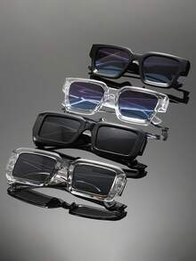 4pcs Black, Transparent, Gray and Blue Combination