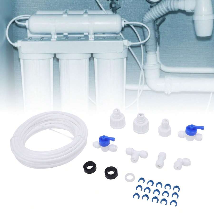 Refrigerator Water Line Kit With 1/4in Hose Water Inlet Line Connection Set For Refrigerator Side By Side Water Hose Reverse Osmosis System,Organizer Frigo  Frigorifero - View 1