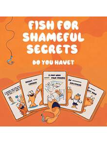 (1 件) 恶作剧纸牌游戏，Go Fish Life 的小羞辱游戏，互动趣味家庭游戏和全新恶作剧礼物 - 藍 - 查看 5