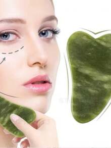 Kit Of 5 Gua Sha Facial Sets In Natural Stone – Jade/Green Aventurine Quartz For Massage And Relaxation - 1 單位 - 查看 7