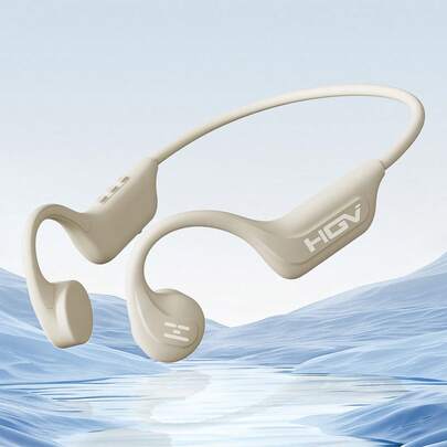 Bone Conduction Headphones Bluetooth Wireless, Bluetooth 6.0 Open Ear Headphones, IP65 Waterproof & 10H Playtime, Lightweight Material, Sports Earbuds For Running, Cycling