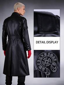 Game Character Cosplay Costume, Full Set Including Leather Jacket, Highly Detailed Replica, Exotic Attire, Suitable For Anime Conventions, Theme Parties, Carnivals, Halloween, Christmas, Renaissance Themed Events - Black - View 4