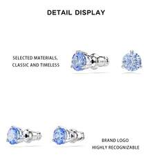 Swarovski örhängen för kvinnor - Blå 5717573 - Visa 7