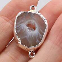 1 Piece Natural Stone Connectors Crystal Agates Charms Stone For Jewelry Making DIY Necklace Bracelets Handicrafts Accessories - 15x25-20x30mm - View 14