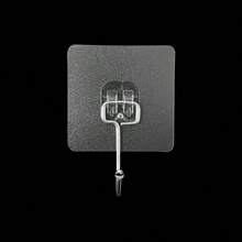 11个金属强力粘钩，免钻孔无损墙面安装挂钩，防水浴室浴袍挂钩，厨房收纳挂钩，透明贴纸不留痕迹 - 查看 1