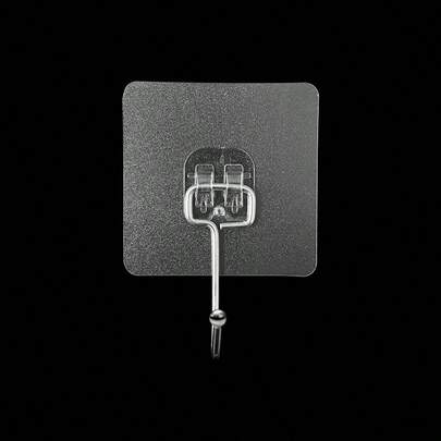 11个金属强力粘钩，免钻孔无损墙面安装挂钩，防水浴室浴袍挂钩，厨房收纳挂钩，透明贴纸不留痕迹