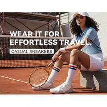 HOBIBEAR 女士时尚运动鞋，橡胶鞋底，舒适软底休闲运动鞋，跑步鞋，训练鞋，轻便步行鞋，适合所有季节的休闲和徒步旅行穿着。 - 米粉 - 查看 2