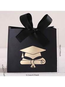 毕业季学士学位证书礼品袋,简约博士学位证书礼品盒,糖果盒包装,毕业季学士学位糖果盒,适合毕业季派对活动和礼品赠送 - 多色 - 查看 6