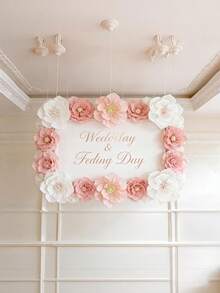 6pcs/3pcs/1pc Daisy Paper Flower Balls And Crepe Paper Flower Decorations, Suitable For Wedding And Party Decor - Bright Colorful Spring Floral Wall Hanging, Lightweight Paper Daisies, Suitable For Indoor And Outdoor Events - N - View 7