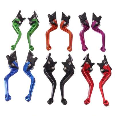 7/8" Handle Bar Clutch Brake Lever CNC Aluminum Alloy Adjustable Compatible For Chinese GY6 50cc 70cc 90cc 125cc 150cc Moped Scooter Motorcycle