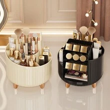 旋转化妆刷架，倾斜式桌面化妆品收纳盒，办公文具收纳盒 - 彩色 - 查看 1