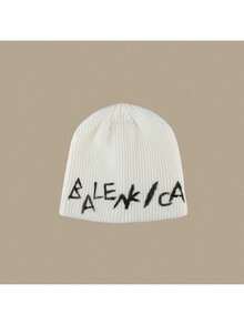 1pc Fashionable Casual Street Graffiti Metal Star Warm Knit Beanie Hat, Unisex, Autumn/Winter - Graffiti English Letters Knitted Hat - View 16