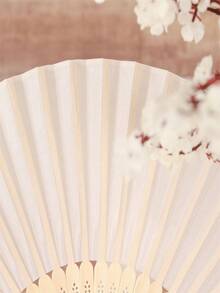 10/5/2pcs Set & 1pc Foldable Paper Hand Fan, Multipurpose Solid Color Folding Fan, Modern Collapsible Fan For Home, Performance Props, Summer - Multicolor - View 4