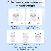 1pc Creative Minimalist Starry Sky Meteor Black Semi-Transparent Golden Moon Compatible With AirPods 2/3/Pro/Pro2/4 Earphone Case - Multicolor - View 7